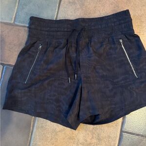 Athleta Black Athletic Shorts with Zipper Pockets